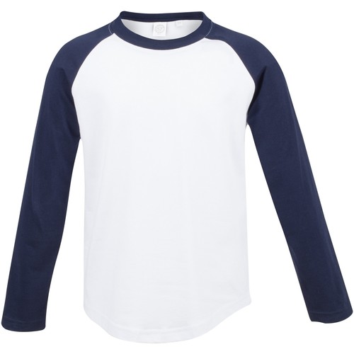 Abbigliamento Unisex bambino T-shirts a maniche lunghe Skinni Fit SM271 Bianco