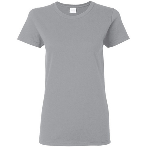 Abbigliamento Donna T-shirt maniche corte Gildan Missy Fit Grigio