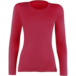Abbigliamento Donna T-shirts a maniche lunghe Rhino RW7018 Rosso