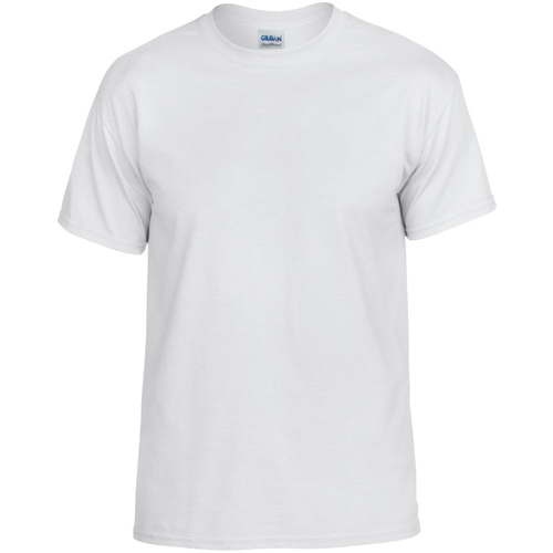 Abbigliamento T-shirt maniche corte Gildan DryBlend Bianco