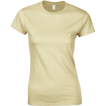 Abbigliamento Donna T-shirt maniche corte Gildan Soft Beige