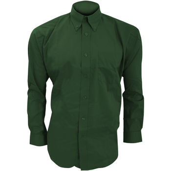Abbigliamento Uomo Camicie maniche lunghe Kustom Kit KK105 Verde