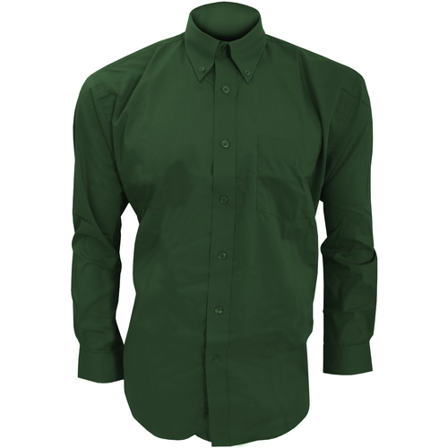 Abbigliamento Uomo Camicie maniche lunghe Kustom Kit KK105 Verde
