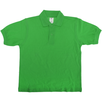 Abbigliamento Unisex bambino Polo maniche corte B And C PK486 Verde
