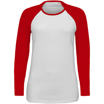 Abbigliamento Donna T-shirts a maniche lunghe Sols 02943 Rosso