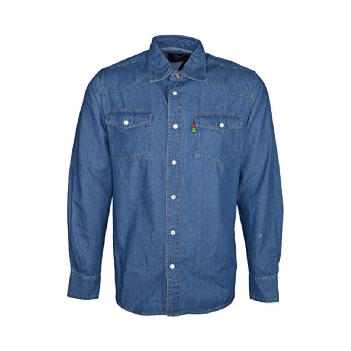 Abbigliamento Uomo Camicie maniche lunghe Duke Western Blu