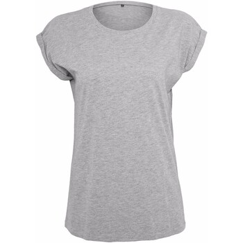 Abbigliamento Donna T-shirts a maniche lunghe Build Your Brand Extended Grigio