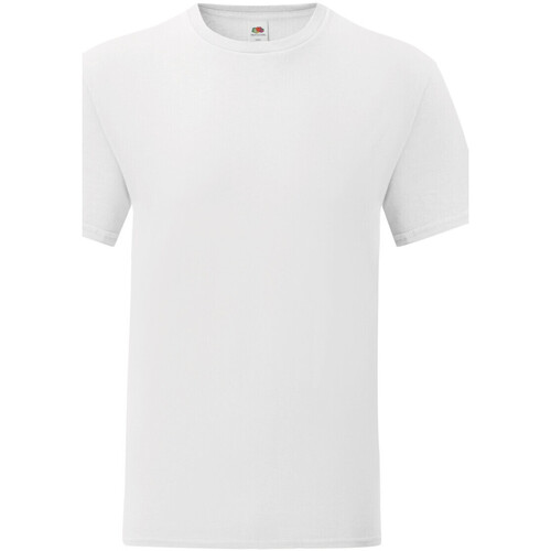 Abbigliamento Uomo T-shirts a maniche lunghe Fruit Of The Loom Iconic 150 Bianco