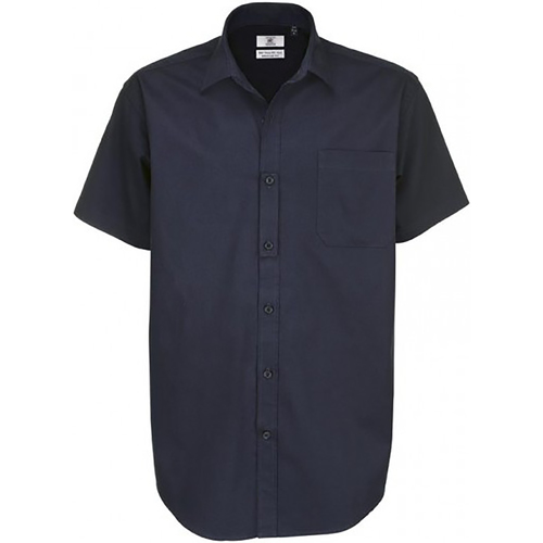 Abbigliamento Uomo Camicie maniche corte B And C Sharp Blu