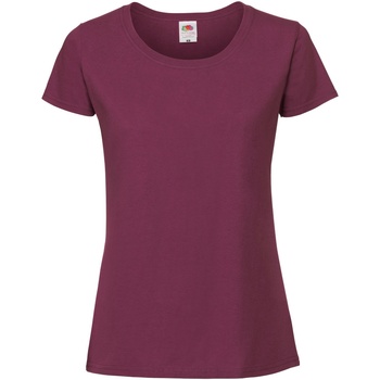 Abbigliamento Donna T-shirts a maniche lunghe Fruit Of The Loom 61424 Rosso