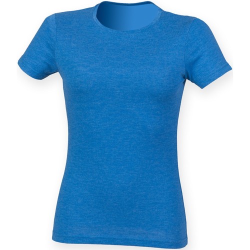 Abbigliamento Donna T-shirt maniche corte Skinni Fit SK161 Blu