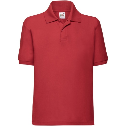 Abbigliamento Unisex bambino T-shirt & Polo Fruit Of The Loom 63417 Rosso