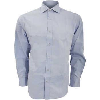 Abbigliamento Uomo Camicie maniche lunghe Kustom Kit KK118 Blu