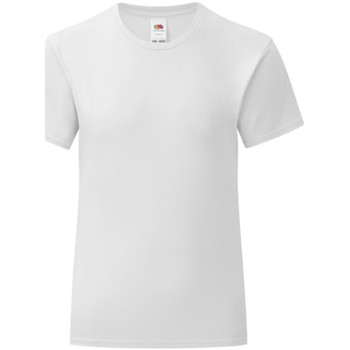 Abbigliamento Bambina T-shirts a maniche lunghe Fruit Of The Loom 61025 Bianco