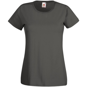 Abbigliamento Donna T-shirt maniche corte Fruit Of The Loom 61372 Grigio