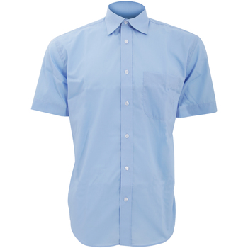Abbigliamento Uomo Camicie maniche corte Kustom Kit KK102 Blu