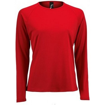 Abbigliamento Donna T-shirts a maniche lunghe Sols 2072 Rosso