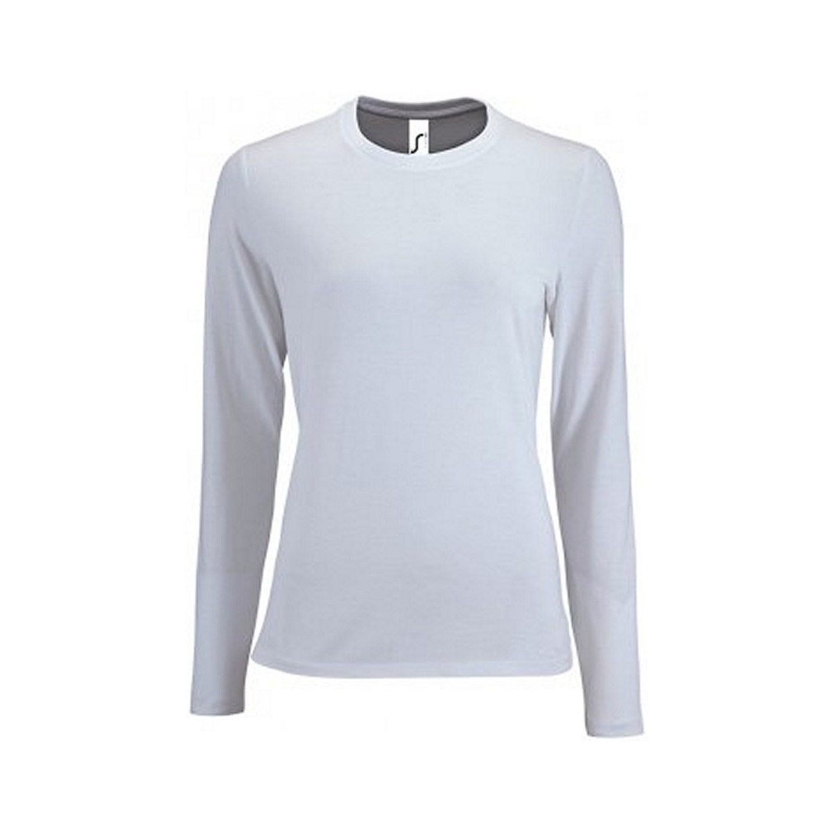 Abbigliamento Donna T-shirts a maniche lunghe Sols Imperial Bianco