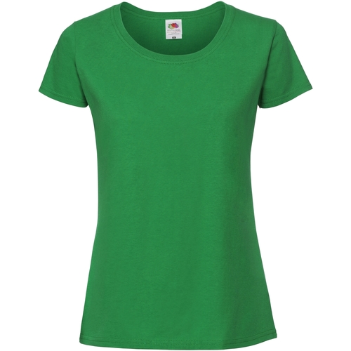 Abbigliamento Donna T-shirts a maniche lunghe Fruit Of The Loom SS424 Verde