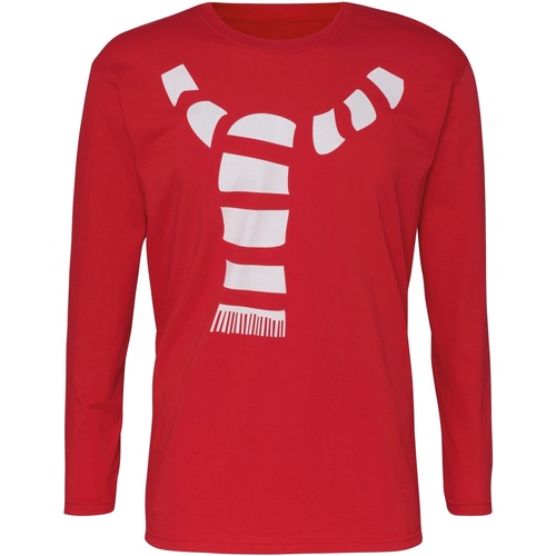 Abbigliamento Uomo T-shirts a maniche lunghe Christmas Shop CJ205 Rosso