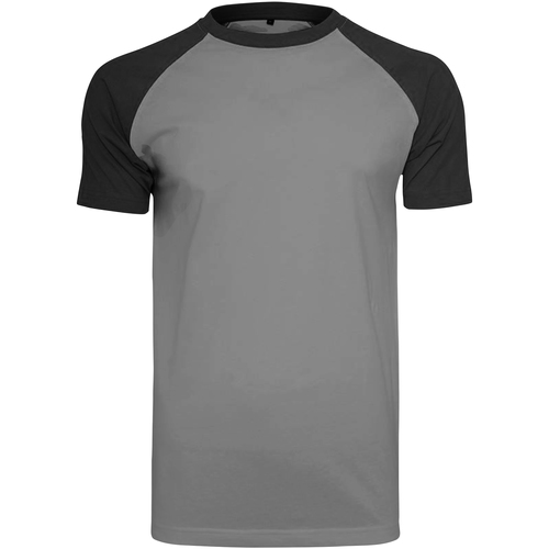 Abbigliamento Uomo T-shirt maniche corte Build Your Brand BY007 Nero