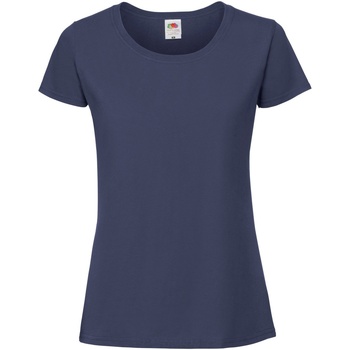 Abbigliamento Donna T-shirts a maniche lunghe Fruit Of The Loom 61424 Blu