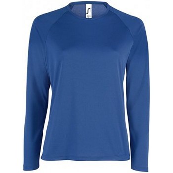 Abbigliamento Donna T-shirts a maniche lunghe Sols 2072 Blu