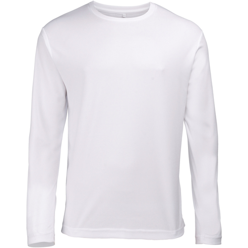 Abbigliamento Uomo T-shirts a maniche lunghe Awdis Performance Bianco