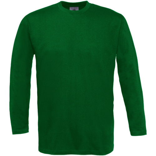 Abbigliamento Uomo T-shirts a maniche lunghe B And C TU003 Verde