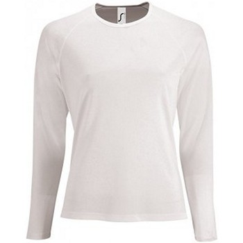 Abbigliamento Donna T-shirts a maniche lunghe Sols 2072 Bianco