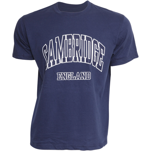 Abbigliamento Uomo T-shirt maniche corte Cambridge University SHIRT131 Blu