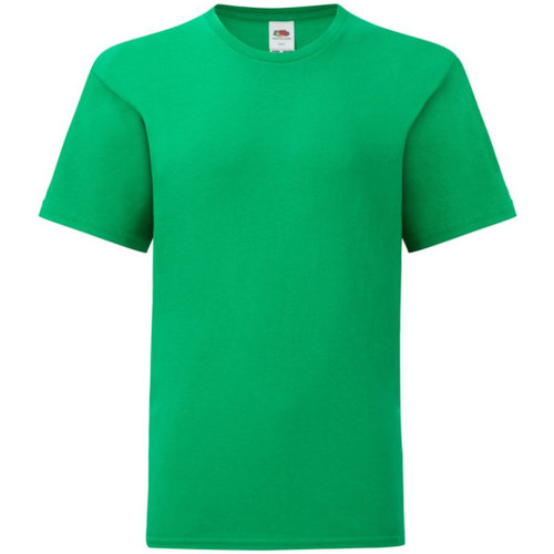 Abbigliamento Unisex bambino T-shirt maniche corte Fruit Of The Loom Iconic Verde