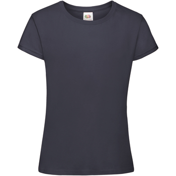 Abbigliamento Bambina T-shirt maniche corte Fruit Of The Loom 61017 Blu