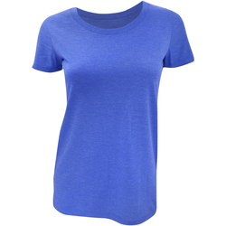 Abbigliamento Donna T-shirts a maniche lunghe Bella + Canvas BE8413 Blu