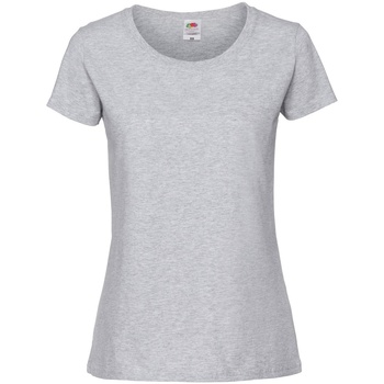 Abbigliamento Donna T-shirts a maniche lunghe Fruit Of The Loom 61424 Grigio