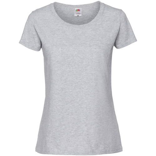 Abbigliamento Donna T-shirts a maniche lunghe Fruit Of The Loom Iconic Premium Grigio