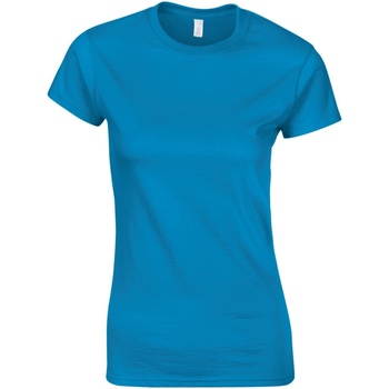 Abbigliamento Donna T-shirt maniche corte Gildan Soft Blu