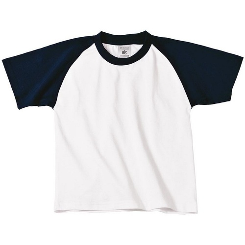 Abbigliamento Bambino T-shirt maniche corte B And C TK350 Bianco