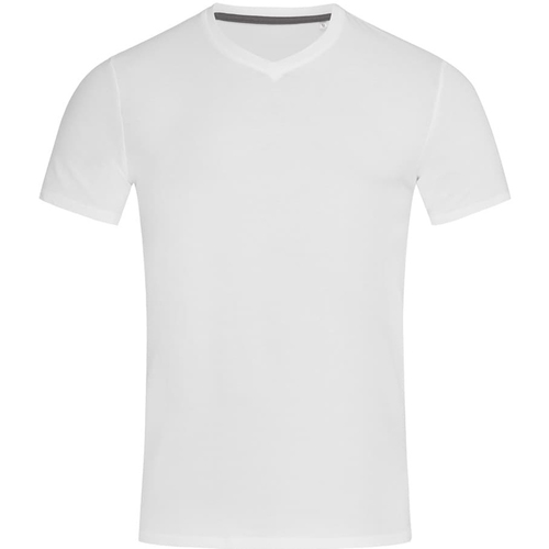 Abbigliamento Uomo T-shirts a maniche lunghe Stedman Stars Clive Bianco