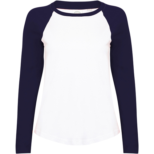 Abbigliamento Donna T-shirts a maniche lunghe Skinni Fit SK271 Bianco