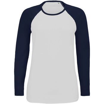 Abbigliamento Donna T-shirts a maniche lunghe Sols 02943 Bianco