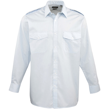 Abbigliamento Uomo Camicie maniche lunghe Premier PR210 Blu