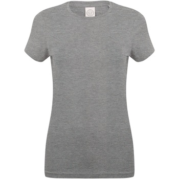 Abbigliamento Donna T-shirt maniche corte Skinni Fit SK121 Grigio