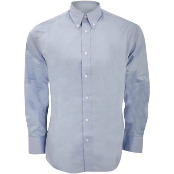 Abbigliamento Uomo Camicie maniche lunghe Kustom Kit KK188 Blu