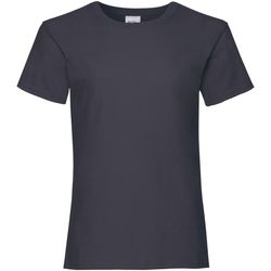 Abbigliamento Bambina T-shirt maniche corte Fruit Of The Loom Valueweight Blu