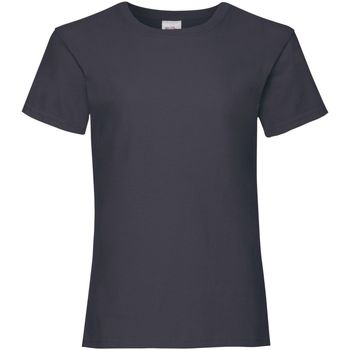 Abbigliamento Bambina T-shirt maniche corte Fruit Of The Loom Valueweight Blu