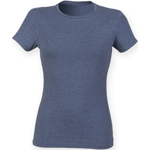Abbigliamento Donna T-shirt maniche corte Skinni Fit SK121 Blu
