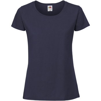 Abbigliamento Donna T-shirt maniche corte Fruit Of The Loom SS424 Blu