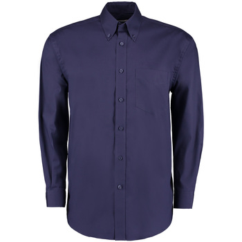 Abbigliamento Uomo Camicie maniche lunghe Kustom Kit KK105 Blu