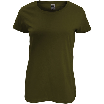 Abbigliamento Donna T-shirt maniche corte Fruit Of The Loom 61420 Verde
